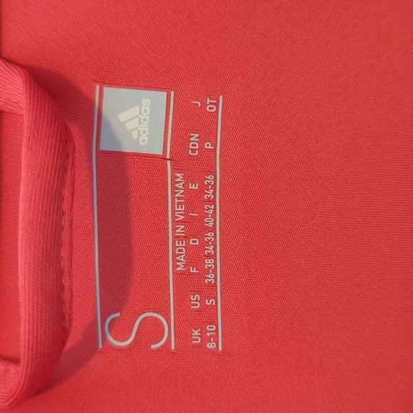 Adidas striped sleeve orange zippered track jacket small - Picture 3 of 8